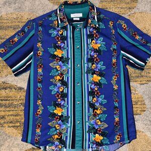 Urban Outfitters Short Sleeve Hawaiian Button Down Mens - Medium - EUC